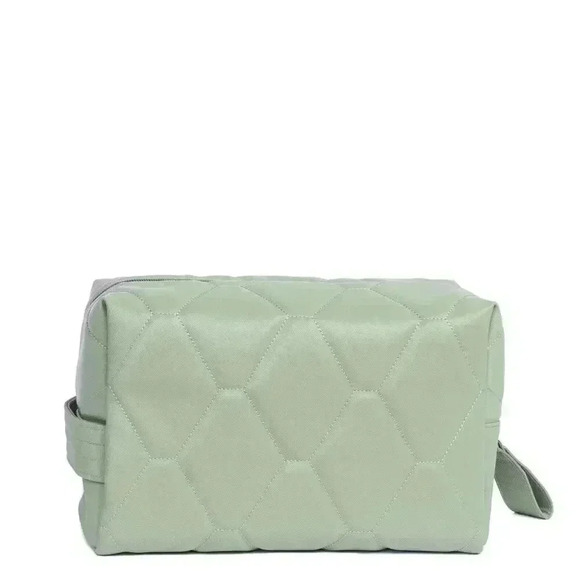 LUG Bumper Satin Luxe VL (Vegan Leather) Cosmetic Case / Toiletry Case in Sage - Picture 4 of 15